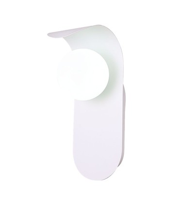 G9 vegglampe i gips - Hvit, 95x120x250mm, uten lyskilde, IP20 innendørs