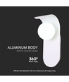 G9 vegglampe i gips - Hvit, 95x120x250mm, uten lyskilde, IP20 innendørs