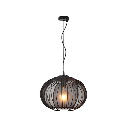 E27 Designer pendellampe - Matt sort, Ø40cm, uten lyskilde