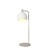10W dekorativ LED bordlampe - Ø16 x 44 cm, 1200lm, børstet nikkel og hvit, 3000K