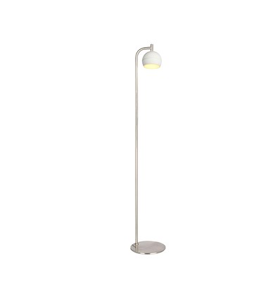 1410 mm VT-89024 gulvlampe 10W - LED, dekorativ, 250x, 3000K, børstet nikkel + hvit