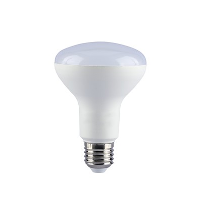 E27 10W R80 LED pære - Samsung LED chip, 800lm, 120 grader, kald hvit