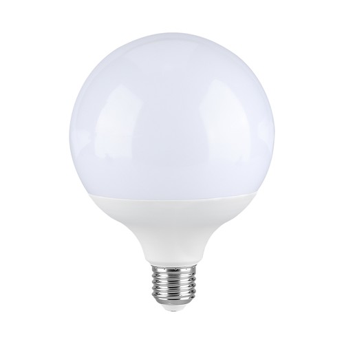E27 22W LED G120 globepære - Samsung LED chip, 2650lm, hvit plast, varmhvit