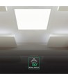 60x60 LED-panel, 40W - Høyde: 33mm, 120 lm/W, 5 års garanti, hvit kant