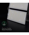 500W LED lyskaster - 135lm/W, IP65, 67.500lm, sort kabinett, utendørs