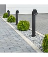 GU10 hagelampe med justerbart hode - Sort, 117cm, IP44, aluminium, uten lyskilde