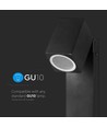 GU10 hagelampe med justerbart hode - Sort, 117cm, IP44, aluminium, uten lyskilde