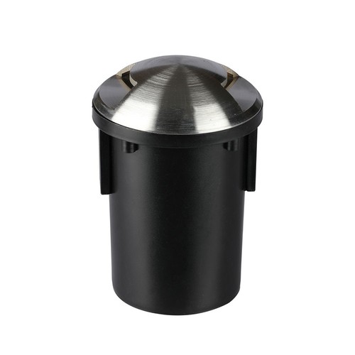 MR16 nedgravningsspot 12V med 2 vinduer - IP67, rustfritt stål, til MR16/GU5.3 pære, kjørefast