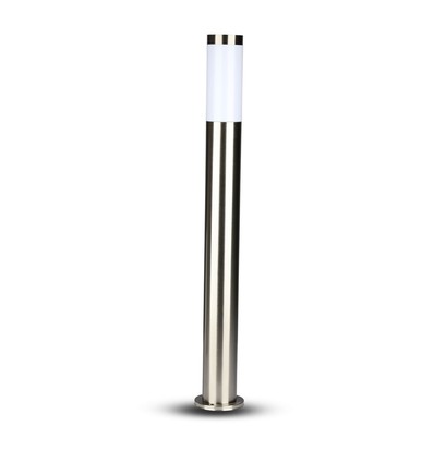 110cm LED hagelampe med sensor - E27 sokkel, IP44, rustfritt stål, PIR sensor, antrasitt grå