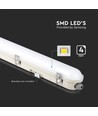 120 cm VT-120136E LED-armatur 36W - vanntett, med Samsung-chip, nødsett, V-Tac