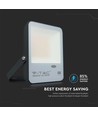 30W LED lyskaster med skumringsrelé - Samsung LED chip, 100lm/W, IP65, kald hvit, sort kabinett