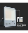 30W LED lyskaster med skumringsrelé - Samsung LED chip, 100lm/W, IP65, kald hvit, sort kabinett