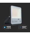 30W LED lyskaster med skumringsrelé - Samsung LED chip, 100lm/W, IP65, kald hvit, sort kabinett
