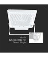 50W LED lyskaster med sensor, Samsung LED chip - IP65, hvit, 4000lm, 100 grader lysspredning