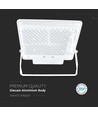 50W LED lyskaster med sensor, Samsung LED chip - IP65, hvit, 4000lm, 100 grader lysspredning