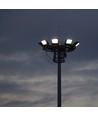 200W Samsung LED lyskaster - 137lm/W, IP65, sort hus, ultra-thin, utendørs