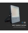 200W Samsung LED lyskaster - 137lm/W, IP65, sort hus, ultra-thin, utendørs