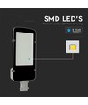Vt-50st LED gatebelysning 50W - Samsung-chip, 6500K, grå hus