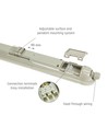 120cm 38W LIMEA GIGANT vanntett komplett LED armatur - 174lm/W, IP65, IK10, 4000K