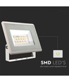 10W LED lyskaster - IP65, hvit, 3000K, 110 grader, utendørs