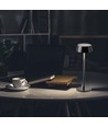 2W oppladbar LED bordlampe, IP54 - 200lm, dimbar, touch, 8-10 timer batteri, sort finish