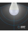 A65 VT-2015 LED 15W E27 - plastpære, 6500K, 200°, 3 stk./pakke