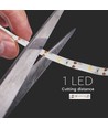 1m 2,4W LED strip med batteriboks og sensor - 6V, IP65, 4000K, PIR sensor, inkl. 3M tape