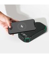 30.000mAh Solar Powerbank med trådløs lading, 20W - Sort, 111Wh, aluminium, USB-C PD, solcellepanel