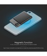 10000mAh trådløs magnetisk powerbank, 20W - Ultra-tynn, aluminium, MagSafe, digitalt display, space grey