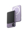 5000mAh ultra-tynn MagSafe powerbank, 20W - Aluminium, lilla, trådløs hurtigopplading