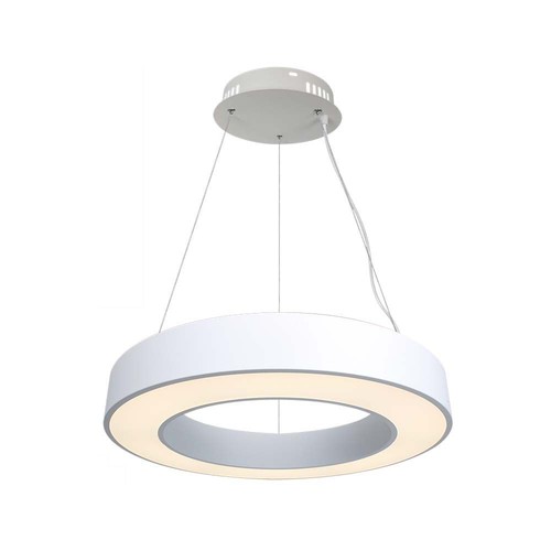 60cm 50W LED designer pendel, dimbar - 4000K, 6100lm, hvit, Triac dimbar