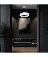 60cm 50W LED designer pendel, dimbar - 4000K, 6100lm, hvit, Triac dimbar