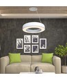 60cm 50W LED designer pendel, dimbar - 4000K, 6100lm, hvit, Triac dimbar