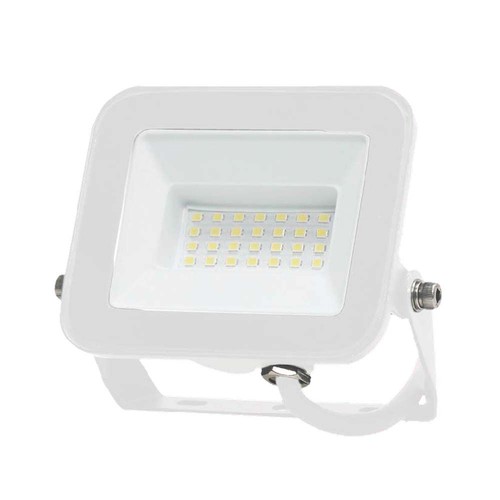 20W LED lyskaster, hvit - Samsung LED chip, IP65, 6500K, utendørs