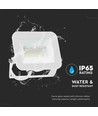 20W LED lyskaster, hvit - Samsung LED chip, IP65, 6500K, utendørs