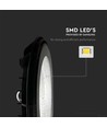 100W LED high bay UFO - 85lm/W, IP65, 110 grader, 4000K
