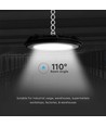 100W LED high bay UFO - 85lm/W, IP65, 110 grader, 4000K