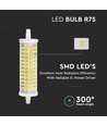 R7S 118mm / 16W LED pære - 2000lm, 300° spredning, erstatter 126W, keramisk hus
