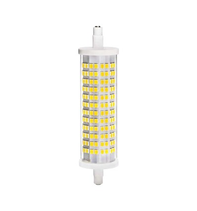 R7S 118mm / 18W LED pære - 360 grader, keramisk, erstatter 150W
