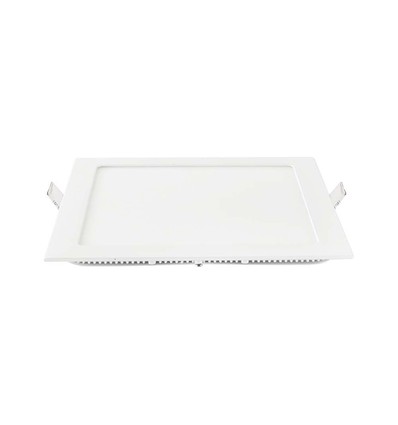 6W Firkantet LED innfellingspanel - 490lm, 6400K, Hull: 11x11 cm, Mål: 12x12 cm, flicker free