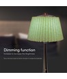 1,5W LED bordlampe, 3-i-1 - Krom/Lysegrønn, touch dimbar, oppladbar, USB-C, Ø14x28 cm