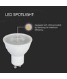 6W GU10 LED pære - 445lm, 38°, Samsung LED chip, erstatter 60W