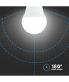 3 stk. E27 4,5W LED kronepærer - G45, 4000K, hvitt glass, 3-pak