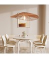 E27 designer pendeloppheng med hampetau - 60cm, brun, IP20, uten lyskilde