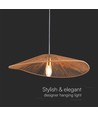 E27 designer pendeloppheng med hampetau - 60cm, brun, IP20, uten lyskilde