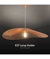 E27 Designer pendeloppheng i tau - 1 meter, maks 40W, IP20, Ø80cm, 2 års garanti