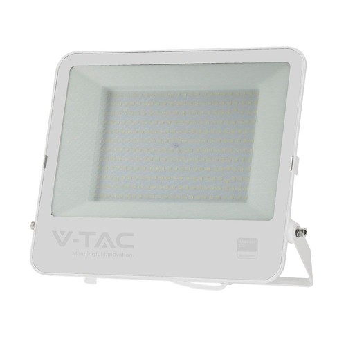 VT-44204 projektør 200W - Samsung-chip, 1m ledning, 6500K hvit, hvitt hus, mattert glass, IP65