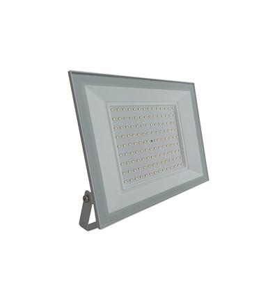 100W LED lyskaster, hvit - 95lm/W, IP65, 6500K, utendørs