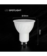 VT-247 spotlight 6W GU10 - plast, 6500K, 110°, 3 stk/pakke