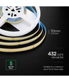 5m 10W/m LED COB-stripe - 24V, IP20, 6500K, 1000lm/m